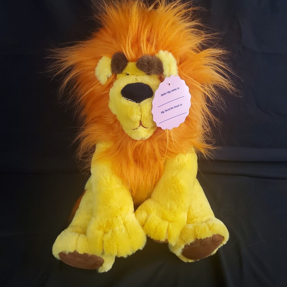 Giggle Scape Yellow Lion Plush Orange Mane  12" Stuffed Animal Target Exclusive‎